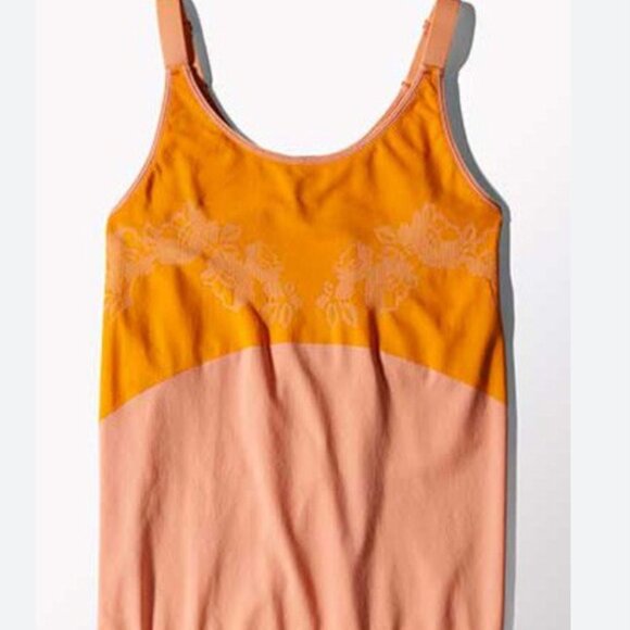 Adidas x Stella McCartney Orange Pastel Seamless Workout Tank Top Size M - Picture 1 of 6